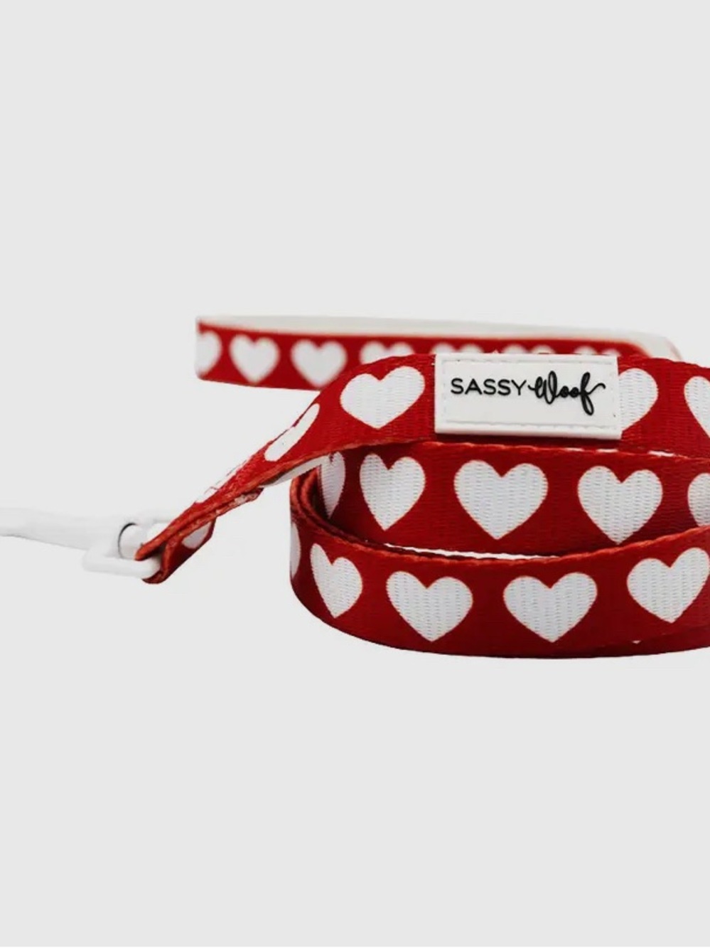 Sassy Woof Red Heart Dog Leash